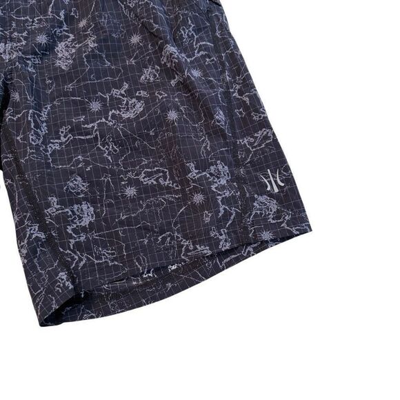 Rhone Mens Performance Gym Shorts Size Medium Constellation Grid Pattern Gray - Picture 8 of 11